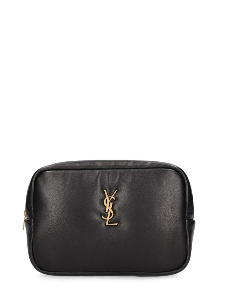 SAINT LAURENT Cassandre Leather Makeup Bag Cover