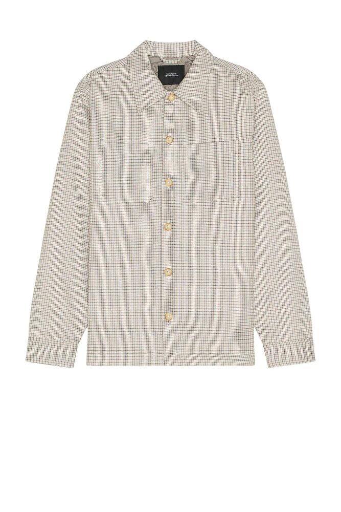 SATURDAYS NYC Rhodes Padded Overshirt in Grey Cover