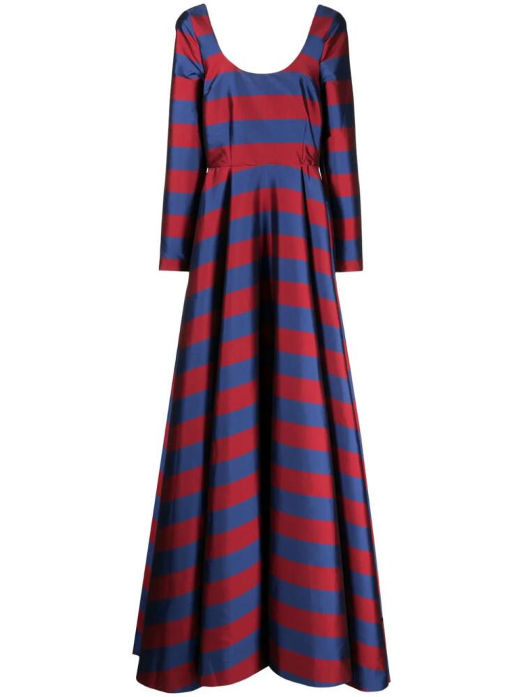 Bernadette Belucci striped flared gown Cover