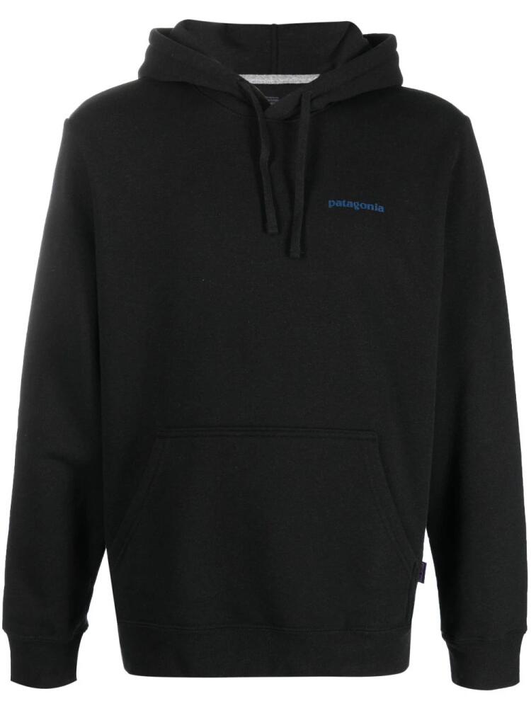 Patagonia logo-print drawstring hoodie - Black Cover