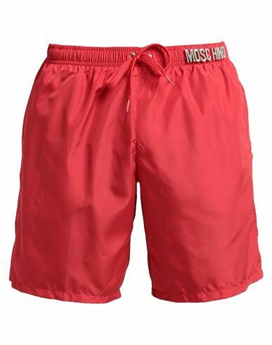 Moschino Man Swim trunks Red Polyester Cover