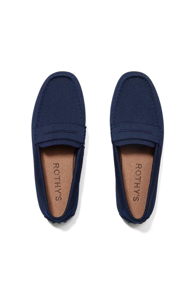 Rothy's The Driving Loafer in Navy Herringbone Cover