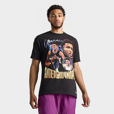 Mitchell And Ness Men's Giannis Antetokounmpo Concert Graphic T-Shirt in Black/Black Cover