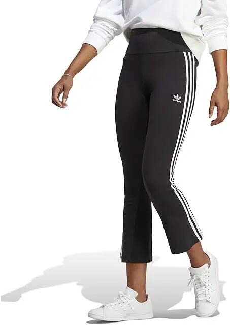 adidas Originals Adicolor Classic 3-Stripes 7/8 Flare Leggings (Black) Women's Clothing Cover