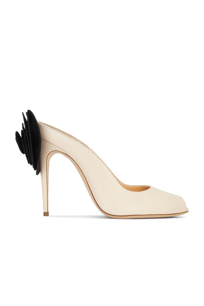 Magda Butrym Peep Toe Mule in Cream Cover