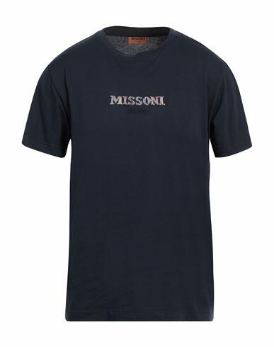 Missoni Man T-shirt Midnight blue Cotton Cover