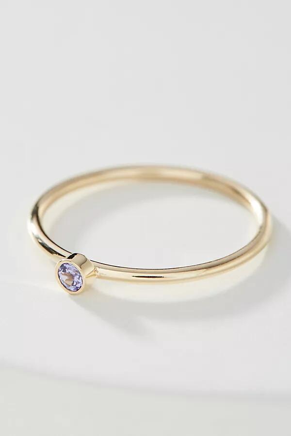 Maya Brenner 14K Yellow Gold Birthstone Ring Cover