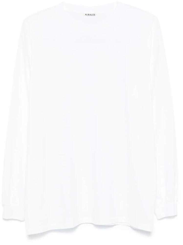 Auralee Luster Plaiting T-shirt - White Cover