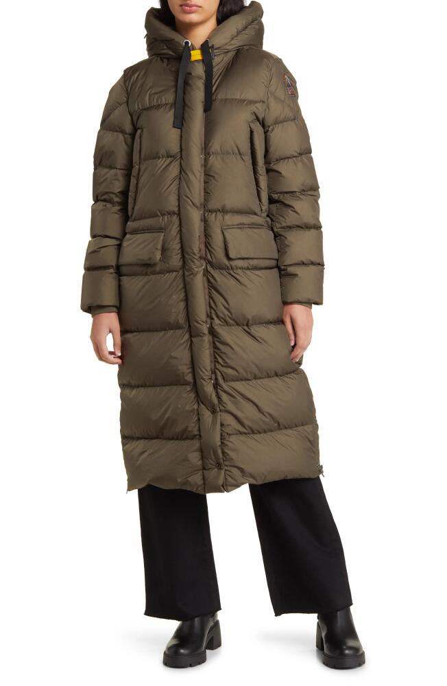 Parajumpers Mummy Water Repellent 700 Fill Power Down Ripstop Puffer Coat in Taggia Olive Cover