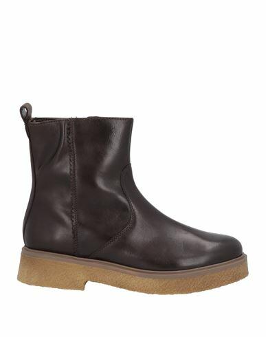 Paola Ferri Woman Ankle boots Dark brown Soft Leather Cover