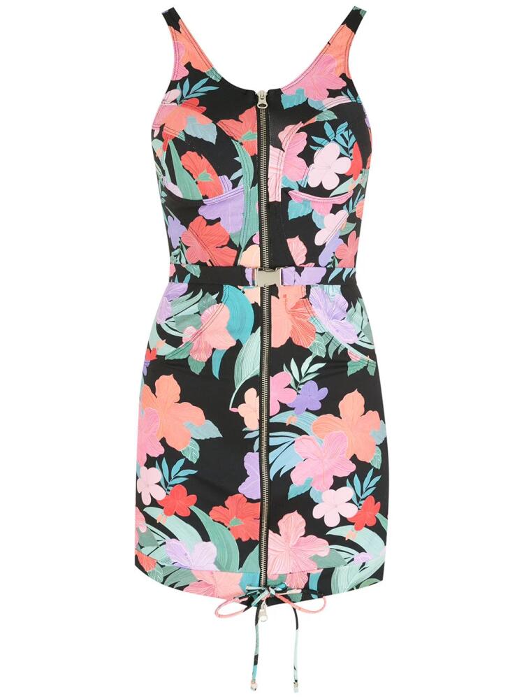 Amir Slama floral-print zip-up mini dress - Multicolour Cover