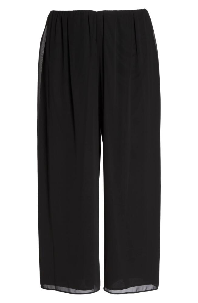 Alex Evenings Wide Leg Chiffon Pants in Black Cover