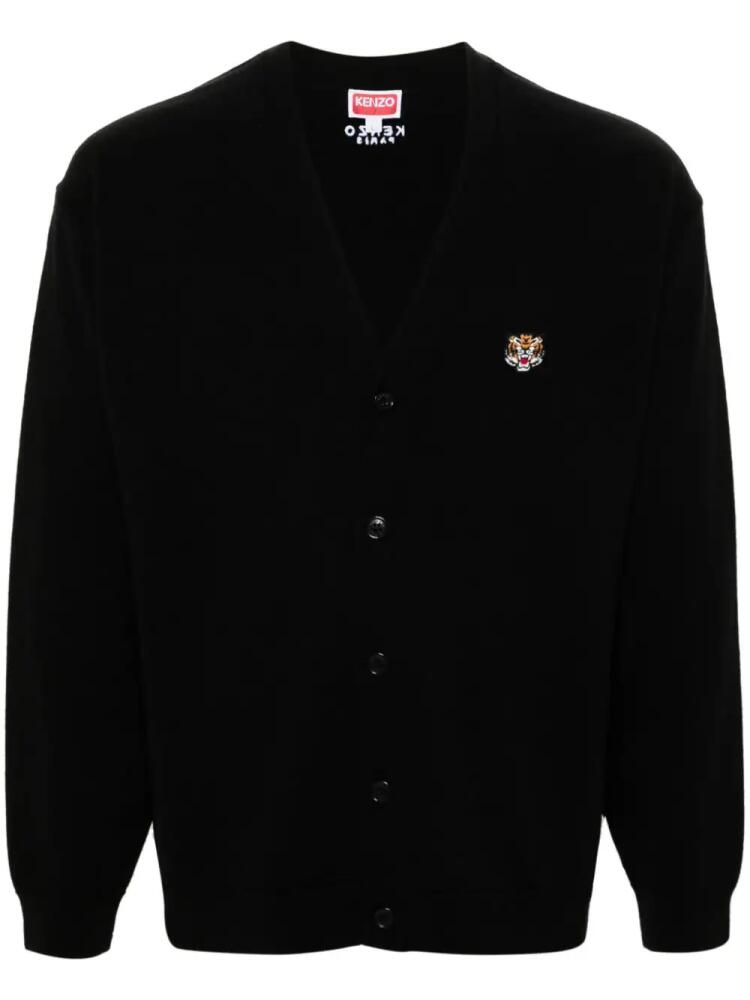 Kenzo Lucky Tiger wool cardigan - Black Cover