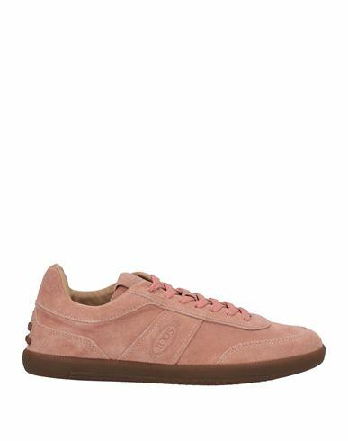 Tod's Man Sneakers Pastel pink Leather Cover