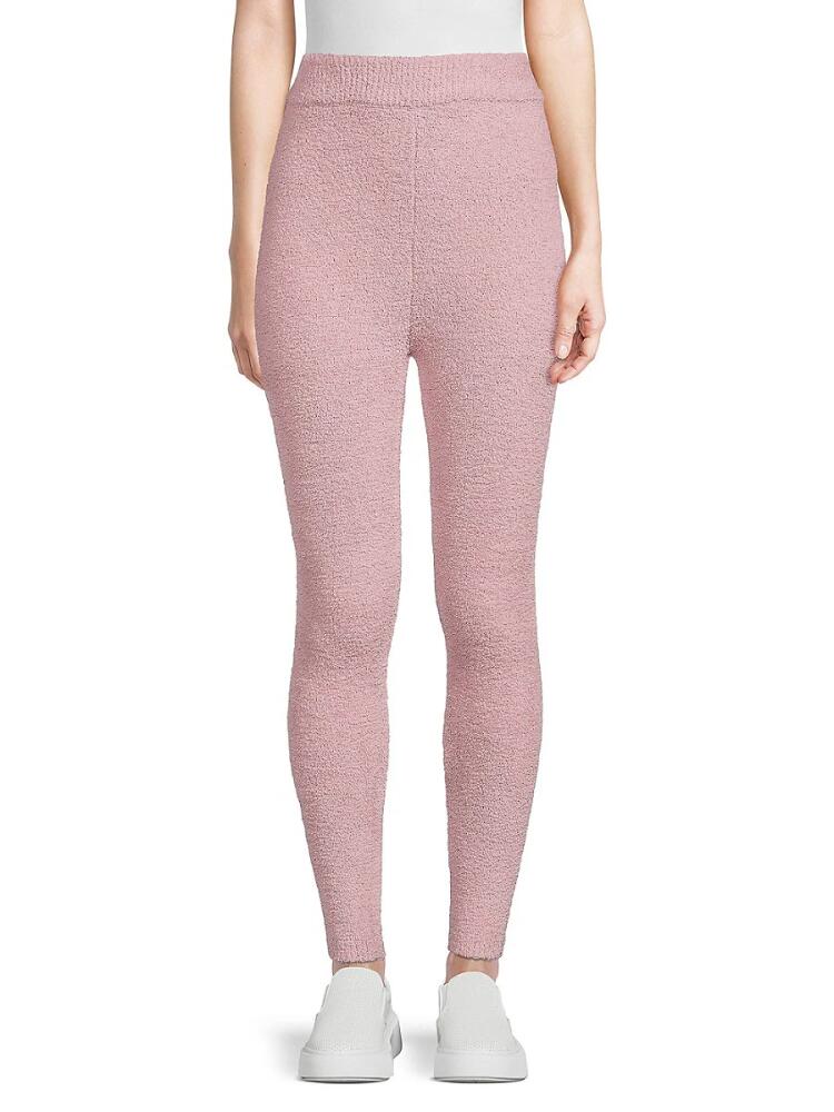 RD style Women's Shaggy Knit Leggings - Rose Cover