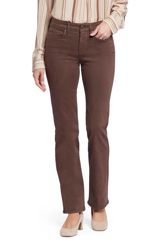 NYDJ Marilyn Straight Leg Jeans in Coffee Bean Cover