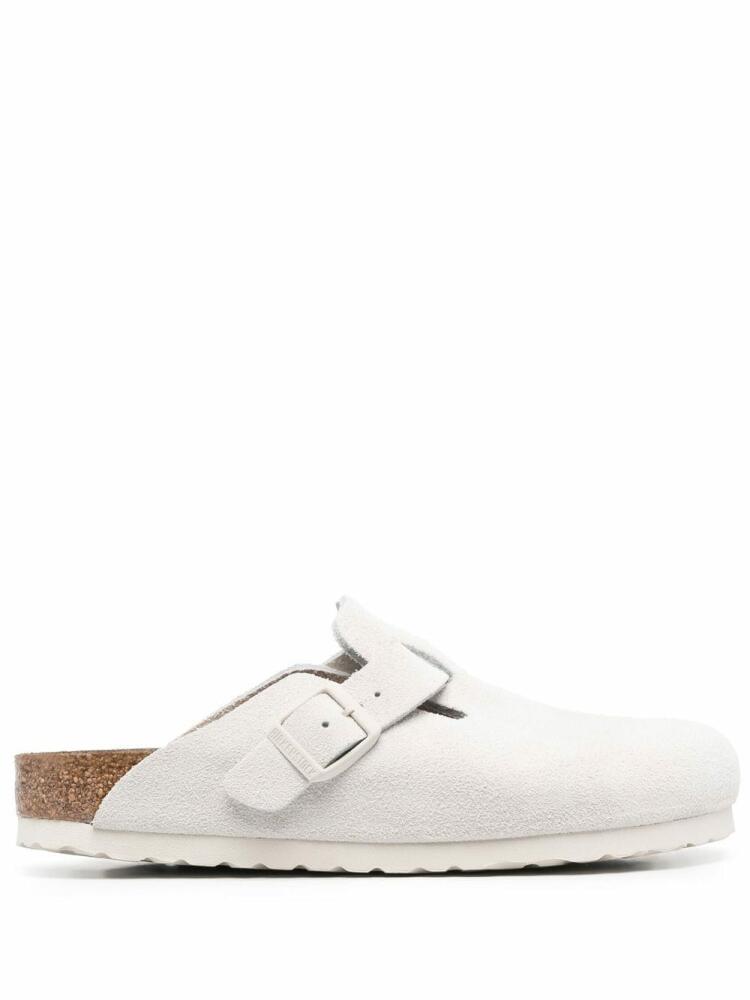 Birkenstock side buckle-detail slippers - White Cover