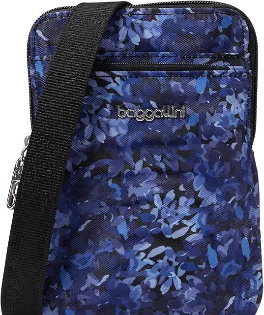 Baggallini Securtex Anti-Theft Activity Crossbody (Indigo Petal) Handbags Cover