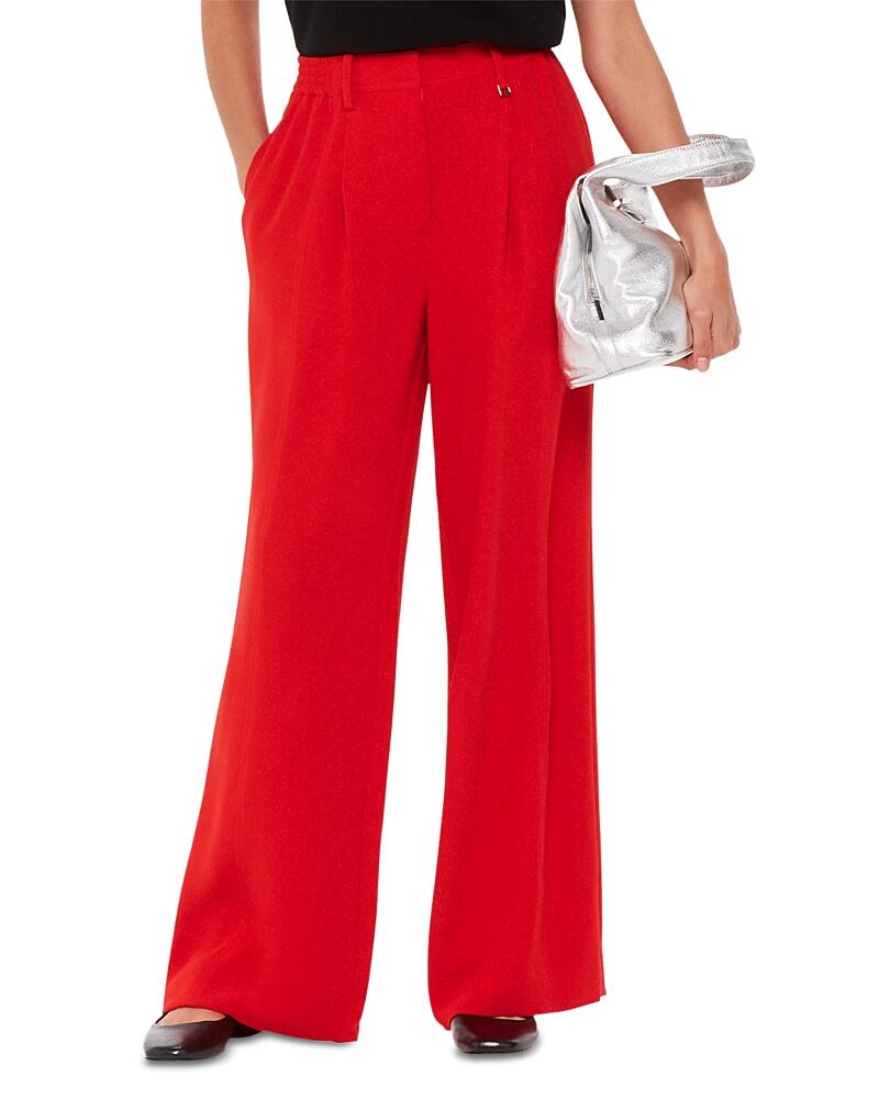 Whistles Harper Crepe Wide Leg Pants Cover