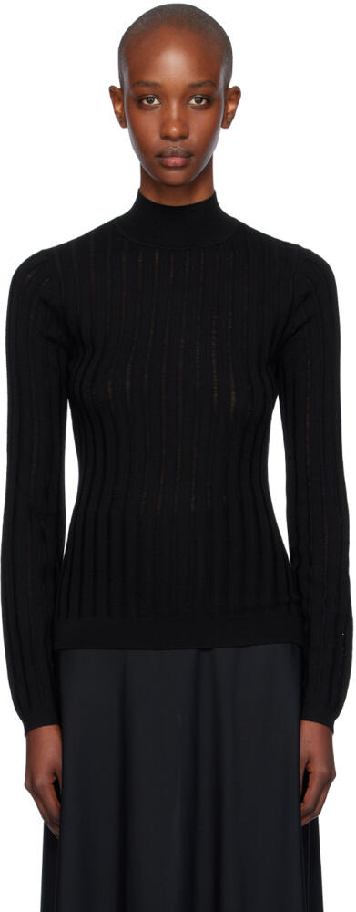 BOSS Black Wool Turtleneck Cover