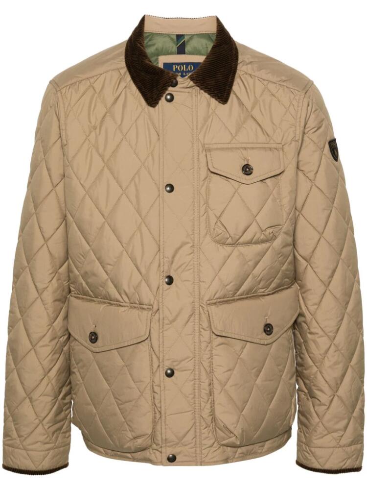 Polo Ralph Lauren logo-appliqué quilted jacket - Neutrals Cover