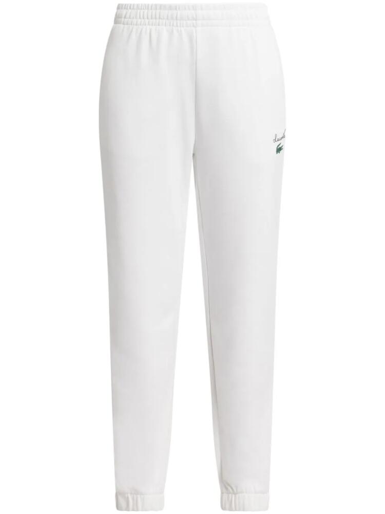 Lacoste logo track pants - White Cover