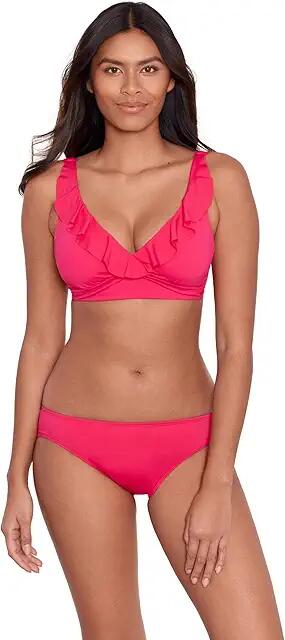 Lauren Ralph Lauren Beach Club Solids Ruffle Underwire Bikini Top (Pink) Women's Swimwear Cover