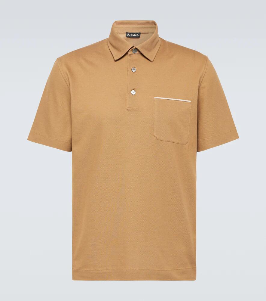 Zegna Cotton piqué polo shirt Cover