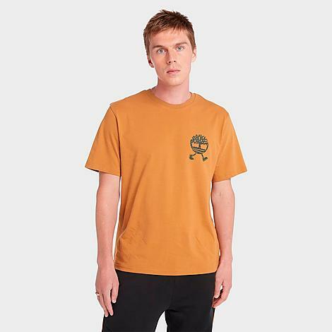 Timberland Men's Scribble Tree Graphic T-Shirt in Orange/Wheat Cover