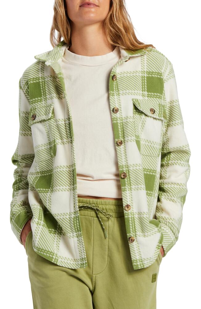 Billabong Forge Fleece Shirt Jacket in Green Eyes Cover