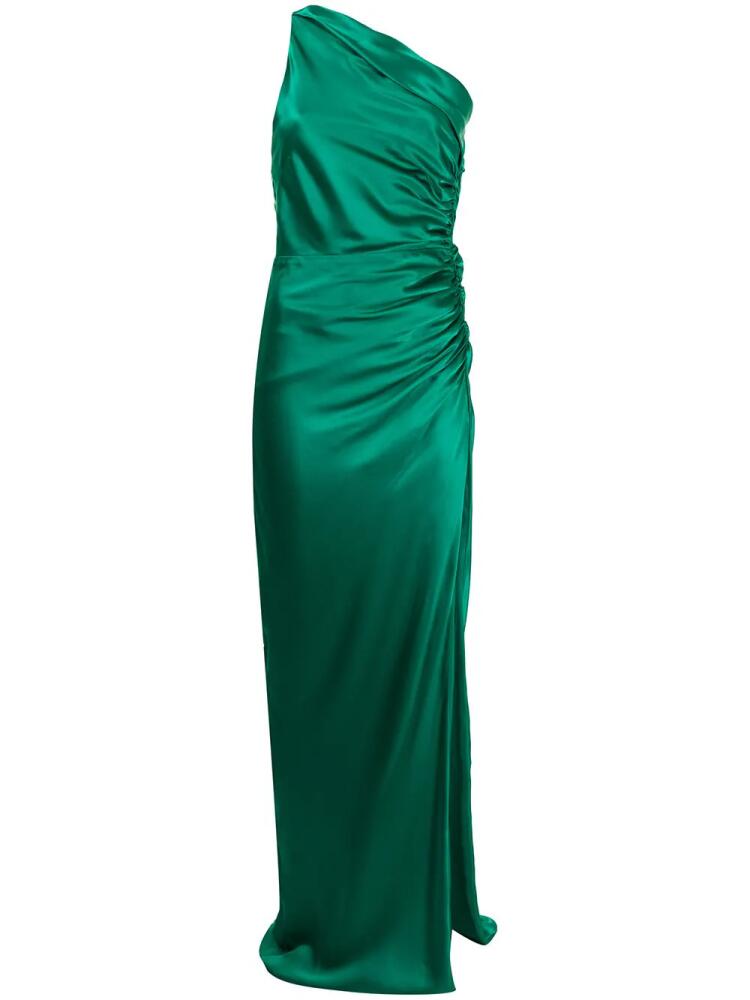 Michelle Mason asymmetric gathered gown - Green Cover