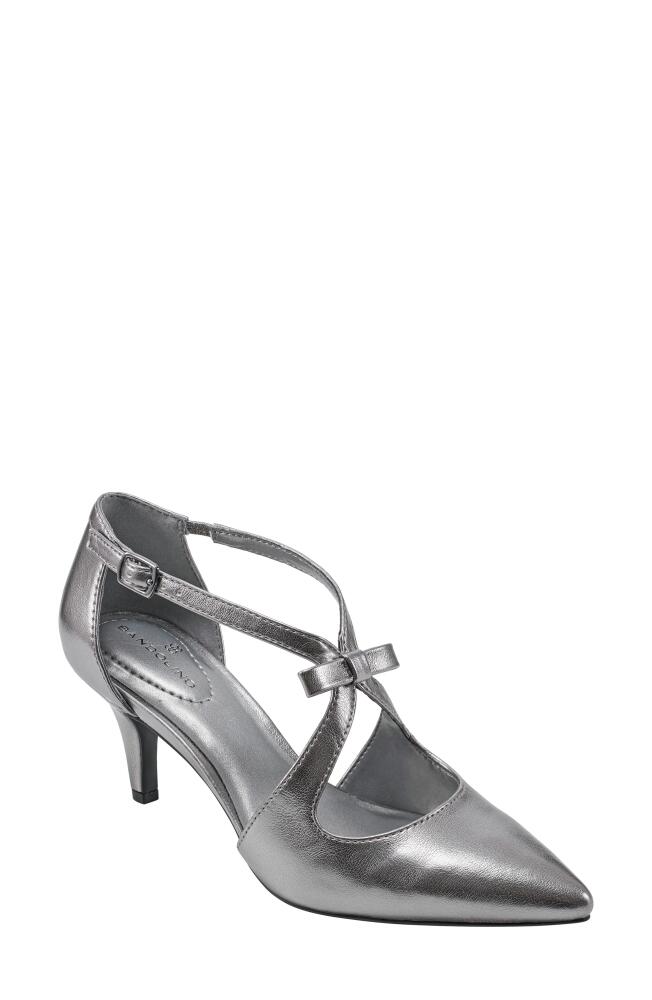 Bandolino Zeffer Kitten Heel Pump in Silver Cover