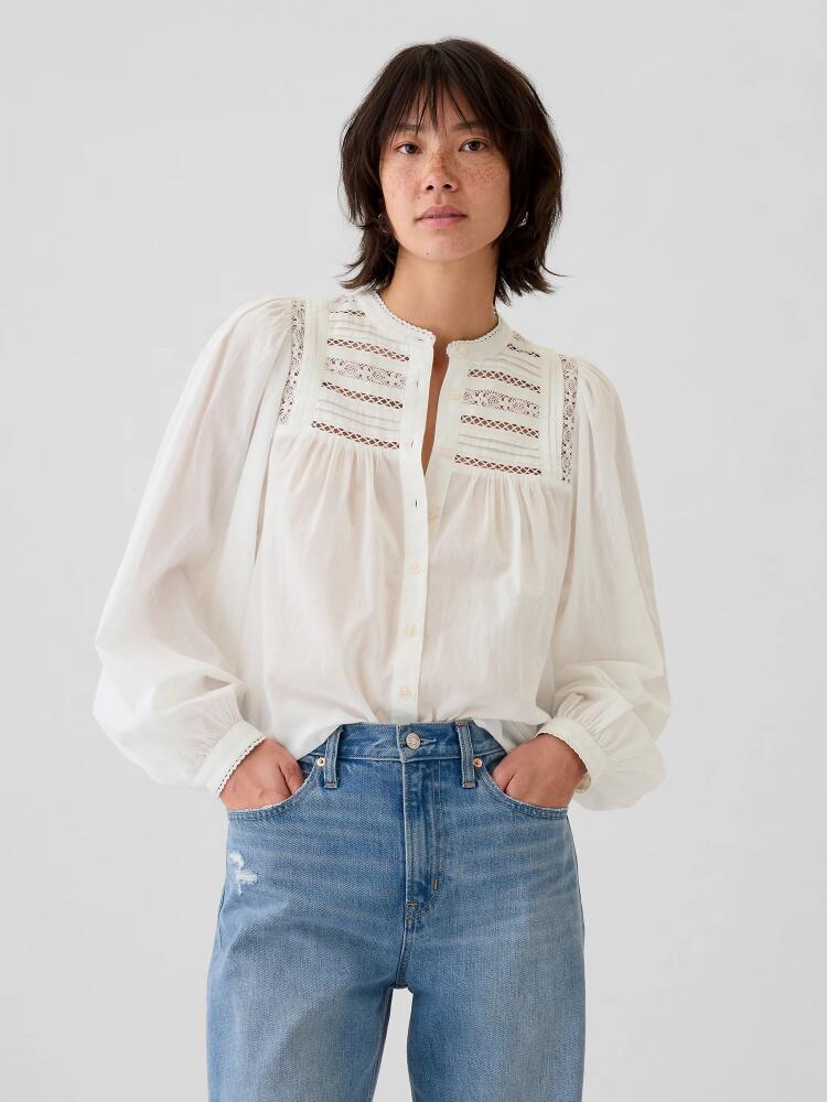 Gap Lace-Trim Shirt Cover