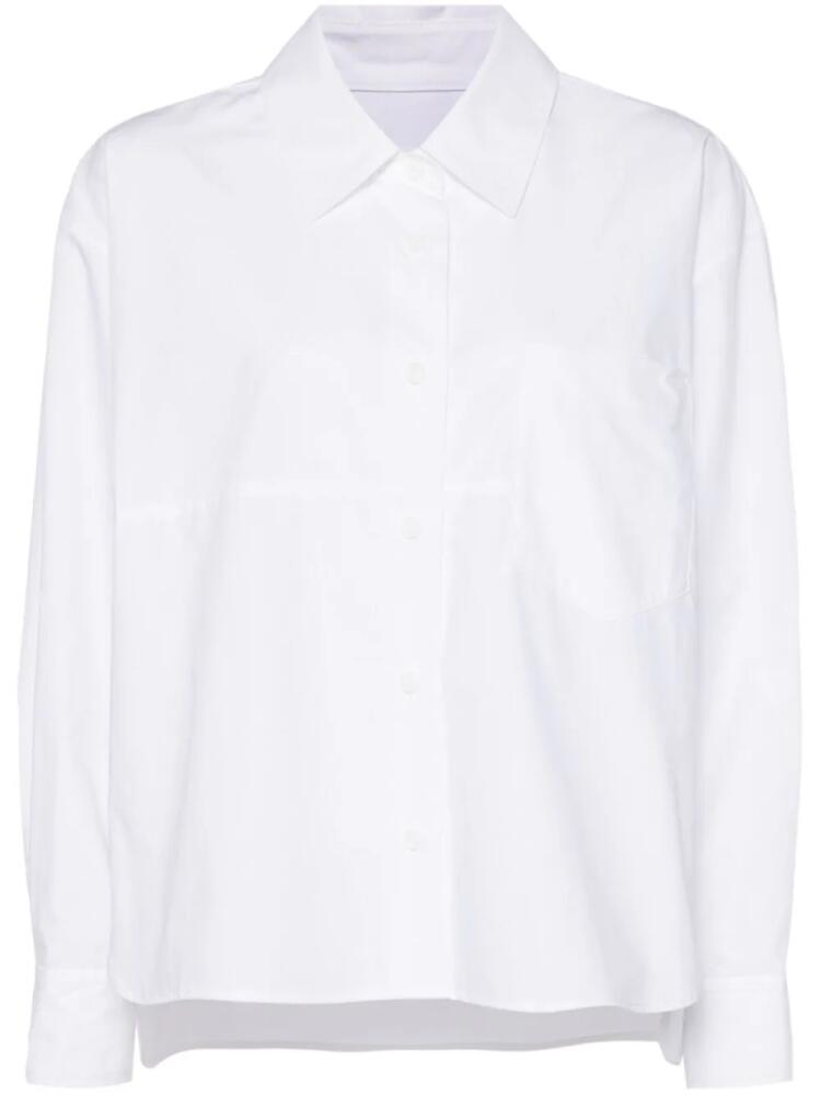 STUDIO TOMBOY high-low hem cotton shirt - White Cover