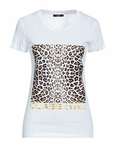 Cavalli Class Woman T-shirt White Cotton Cover