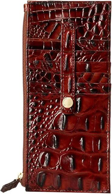 Brahmin Melbourne Credit Card Wallet (Pecan) Wallet Handbags Cover