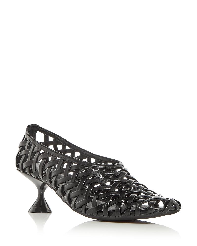 Jeffrey Campbell Women's Encaged Lattice Kitten Heel Pumps Cover