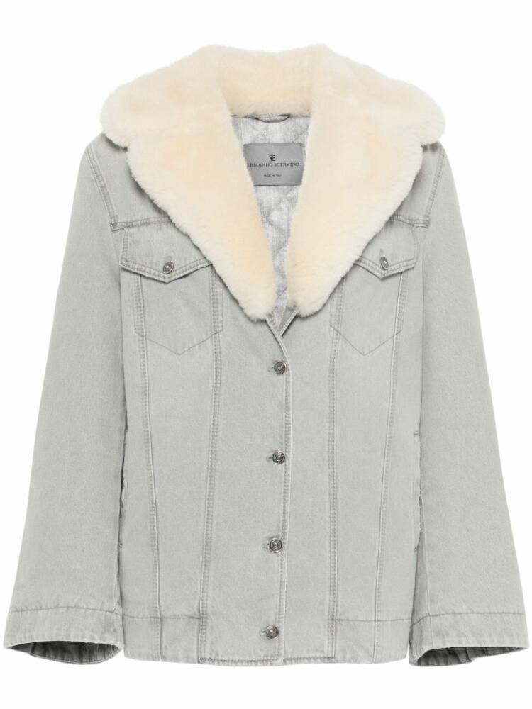 Ermanno Scervino fur-collar jacket - Grey Cover