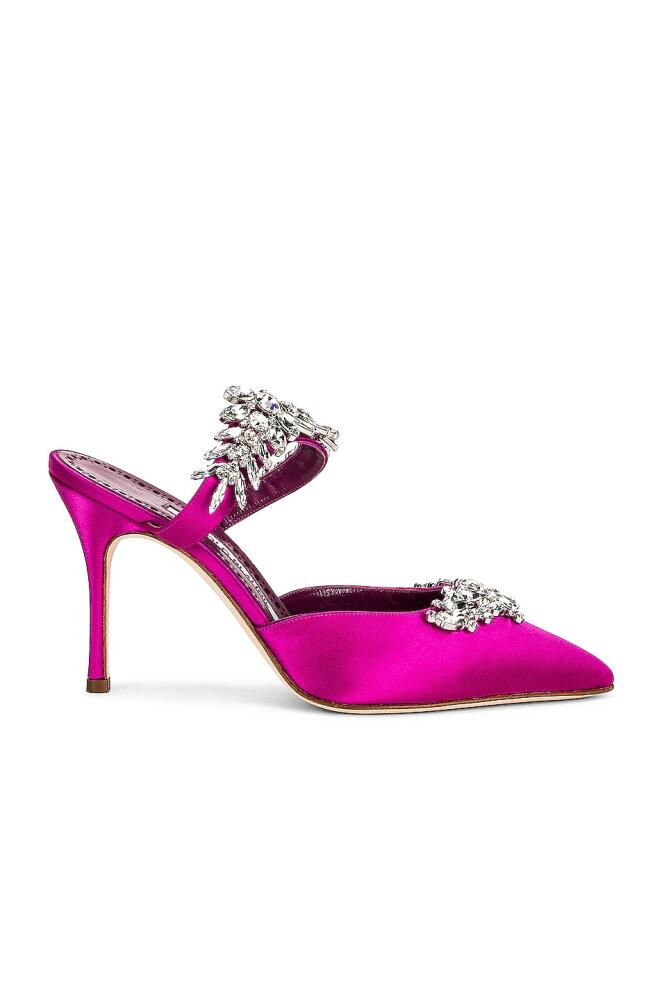 Manolo Blahnik Lurum 90 Heel in Purple Cover