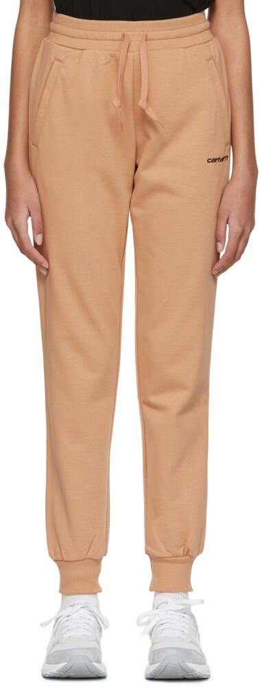 Carhartt Work In Progress Tan Cotton Lounge Pants Cover