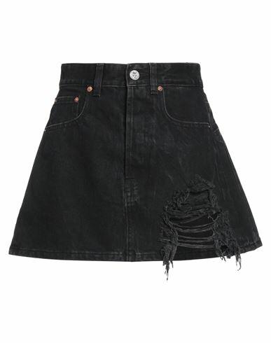 Vetements Woman Denim skirt Black Cotton Cover