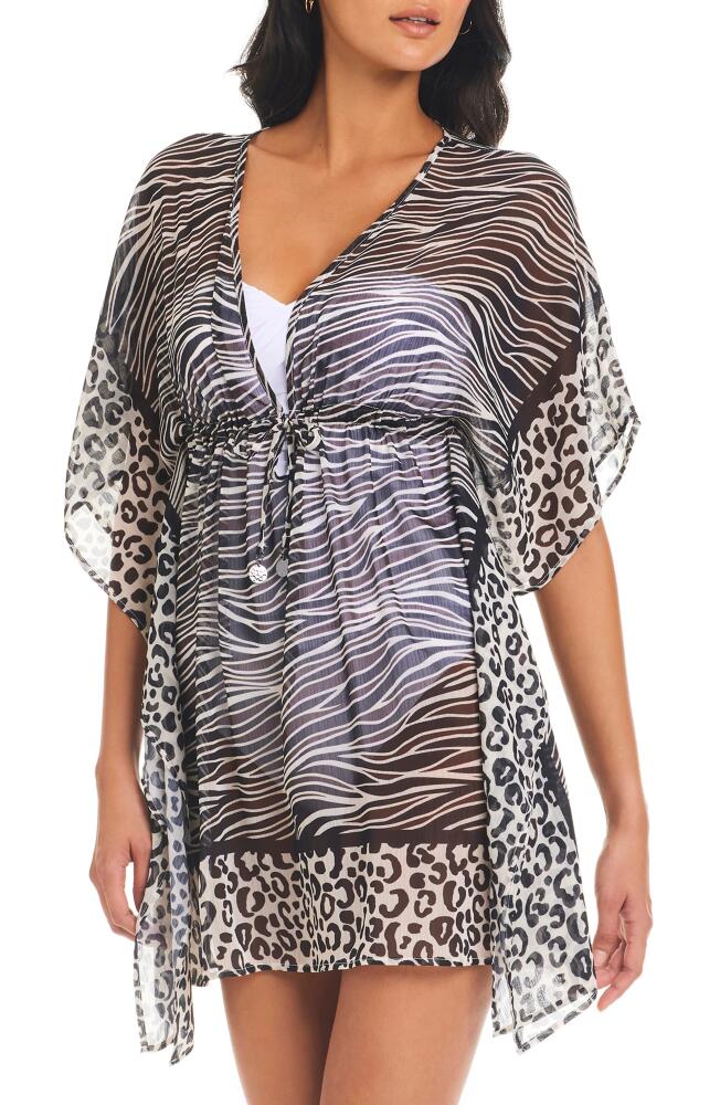 Rod Beattie Animal Instinct Chiffon Cover-Up Dress in Pecan Cover