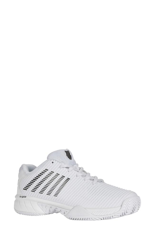 K-Swiss Hypercourt Express 2 Tennis Shoe in White/Black Cover