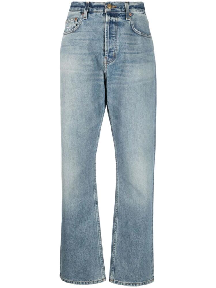 B SIDES straight-leg cotton jeans - Blue Cover