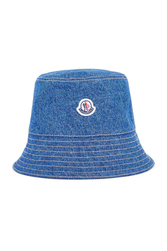 Moncler Bucket Hat in Blue Cover