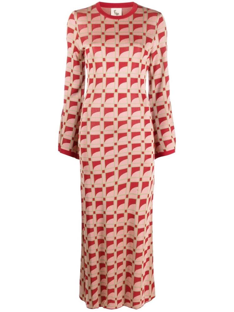 PAULA Blenda jacquard dress - Pink Cover