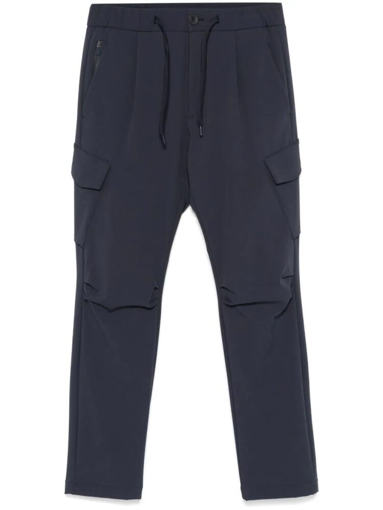 Herno technical-jersey cargo pants - Blue Cover