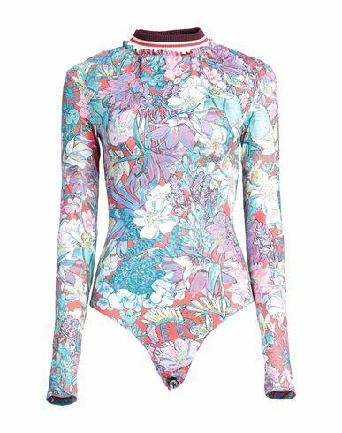 Golden Goose Woman Bodysuit Turquoise Polyamide, Elastane Cover