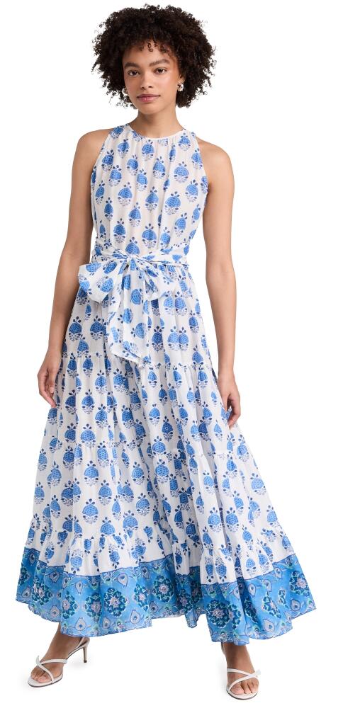 Bell Jennifer Maxi Dress Blue Hibiscus Cover