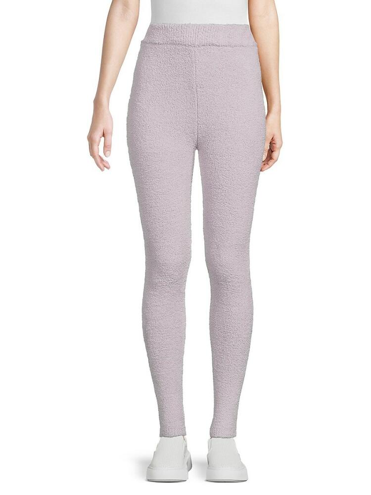 RD style Women's Shaggy Knit Leggings - Light Grey Cover